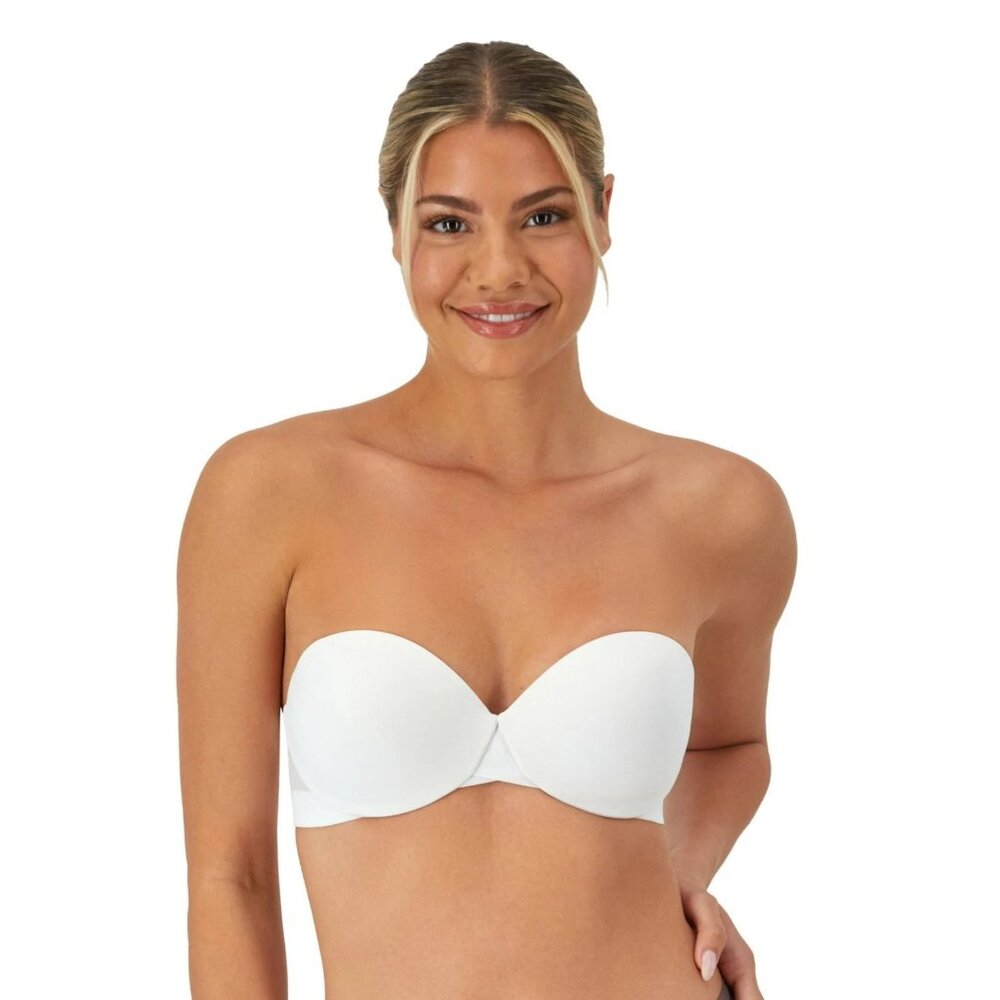 Maidenform DreamwireStrapless Lift Bra Size 36D White Convertible Straps SN3002